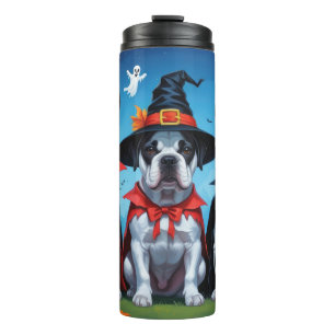 Cane Corso Dogs Pumpkin Halloween Funny Thermosbecher