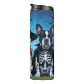 Cane Corso Dogs Pumpkin Halloween Funny Thermosbecher (Nach rechts gedreht)