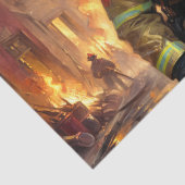 Cane Corso - Feuerwehrleute - Decoupage - Seidenpapier (Detail)