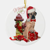 Cane Corso Frohe Weihnachten Keramik Ornament (Vorne)