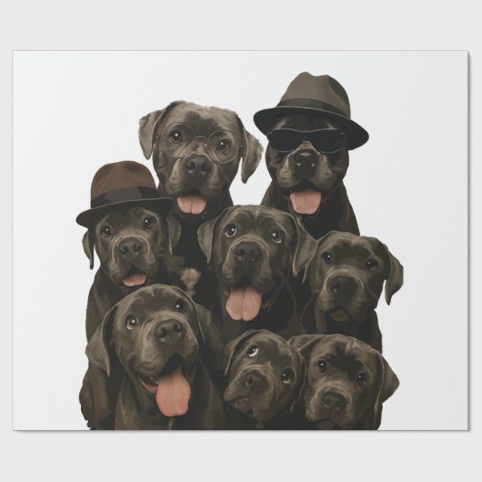 Cane Corso Geschenkpapier (Flach)