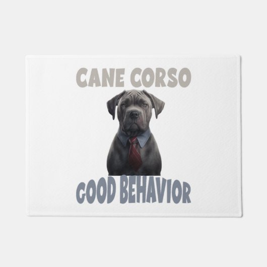 Cane Corso Good Behavior Dog Training Fußmatte (Vorderseite)