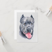 Cane Corso Grußkarte Karte (Vorderseite/Rückseite Beispiel)