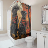 Cane Corso Halloween Spooky Duschvorhang (Beispiel)