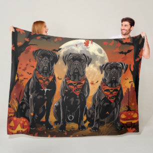 Cane Corso Halloween Spooky Fleecedecke