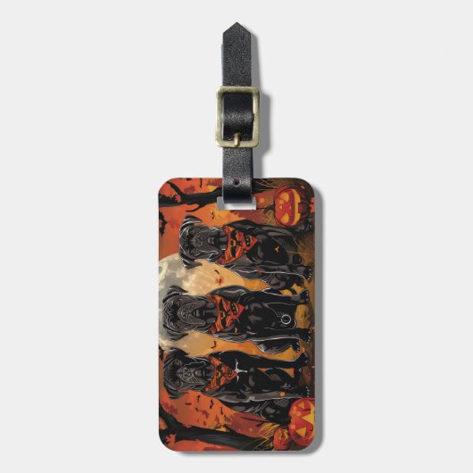 Cane Corso Halloween Spooky Gepäckanhänger (Vorderseite vertikal)