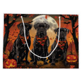 Cane Corso Halloween Spooky Große Geschenktüte (Rückseite)