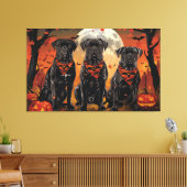 Cane Corso Halloween Spooky Leinwanddruck (Insitu (Wohnzimmer))