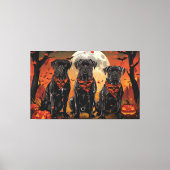 Cane Corso Halloween Spooky Leinwanddruck (Vorderseite)