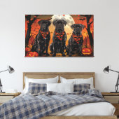 Cane Corso Halloween Spooky Leinwanddruck (Insitu (Schlafzimmer))