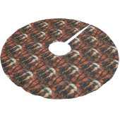 Cane Corso Halloween Spooky Polyester Weihnachtsbaumdecke (Schrägansicht)