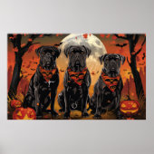 Cane Corso Halloween Spooky Poster (Vorne)
