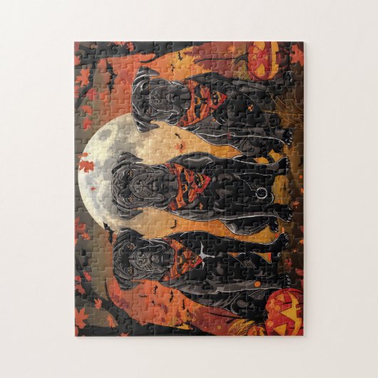 Cane Corso Halloween Spooky Puzzle (Vertikal)
