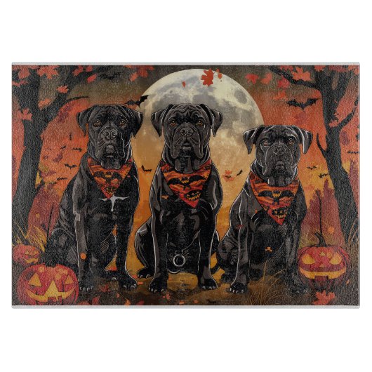Cane Corso Halloween Spooky Schneidebrett (Vorderseite)
