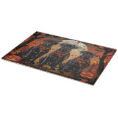 Cane Corso Halloween Spooky Schneidebrett (Ecke)