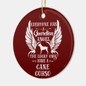 Cane corso Haustier-Schutzengel Keramik Ornament (Links)