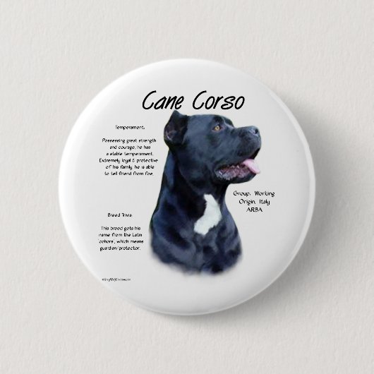 Cane Corso History Button (Vorderseite)
