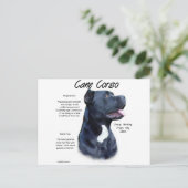 Cane Corso History Postkarte (Stehend Vorderseite)