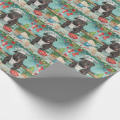 Cane Corso Holiday Baking: Feierliche Weihnachten Geschenkpapier (Ecke)