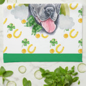 Cane Corso Holiday Wohngestaltung St Patricks Day Geschirrtuch (Gefaltet)