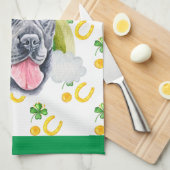 Cane Corso Holiday Wohngestaltung St Patricks Day Geschirrtuch (Viertel Falte)