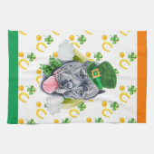 Cane Corso Holiday Wohngestaltung St Patricks Day Geschirrtuch (Horizontal)