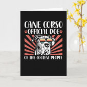 Cane Corso Hund der Coolsten | Cane Corsos Karte (Gelbe Blume)