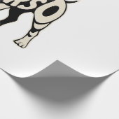 Cane Corso Hund Fette Typografie Kunst Geschenkpapier (Ecke)