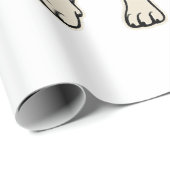 Cane Corso Hund Fette Typografie Kunst Geschenkpapier (Rolleneckpunkt)