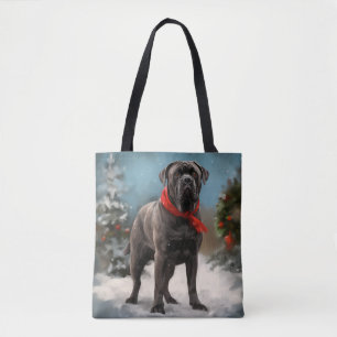 Cane Corso Hund im Schnee Weihnachten  Tasche