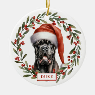 Cane Corso Hund Keramik-Kreis-Ornament Keramik Ornament