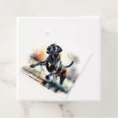 Cane Corso Hund mit Wasserfarbe Geschenkanhänger (Beispiel)