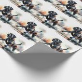 Cane Corso Hund mit Wasserfarbe Geschenkpapier (Ecke)