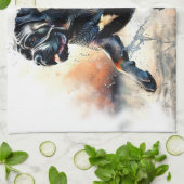 Cane Corso Hund mit Wasserfarbe Geschirrtuch (Gefaltet)