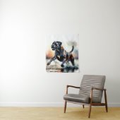 Cane Corso Hund mit Wasserfarbe Wandteppich (Beispiel)