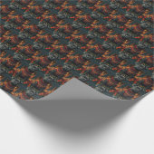 Cane Corso Hund mit Weihnachtsgeschenken Feuerplat Geschenkpapier (Ecke)