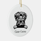 Cane Corso Hundeschmuck Keramik Ornament (Rechts)