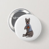 Cane Corso I Liebe Mama Tattoo Hundeshirt Funny Mo Button (Vorne & Hinten)