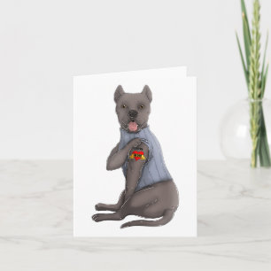 Cane Corso I Liebe Mama Tattoo Hundeshirt Funny Mo Karte