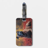 Cane Corso im Herbst Leaves Fall Inspiriert Gepäckanhänger (Rückseite vertikal)