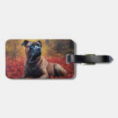 Cane Corso im Herbst Leaves Fall Inspiriert Gepäckanhänger (Rückseite horizontal)