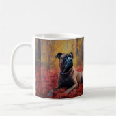 Cane Corso im Herbst Leaves Fall Inspiriert Kaffeetasse (Links)