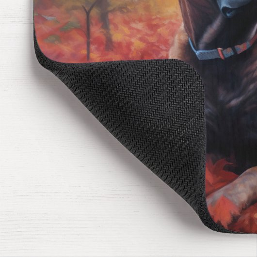 Cane Corso im Herbst Leaves Fall Inspiriert Mousepad (Ecke)