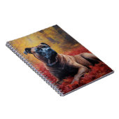 Cane Corso im Herbst Leaves Fall Inspiriert Notizblock (Rechte Seite)