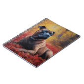 Cane Corso im Herbst Leaves Fall Inspiriert Notizblock (Linke Seite)