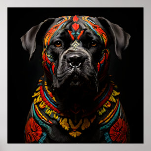 Cane Corso in Warrior AtReifen Poster