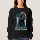 Cane Corso Italian Mastiff Dog Patriotic USA Ameri Sweatshirt (Vorderseite)