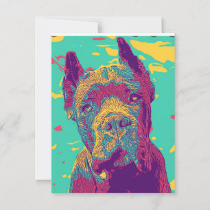 Cane Corso italian mastiff Mitteilungskarte
