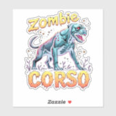 Cane Corso Italian Mastiff Zombie Dog Halloween Es Aufkleber (Blatt)