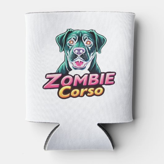 Cane Corso Italian Mastiff Zombie Dog Halloween Es Dosenkühler (Vorderseite)